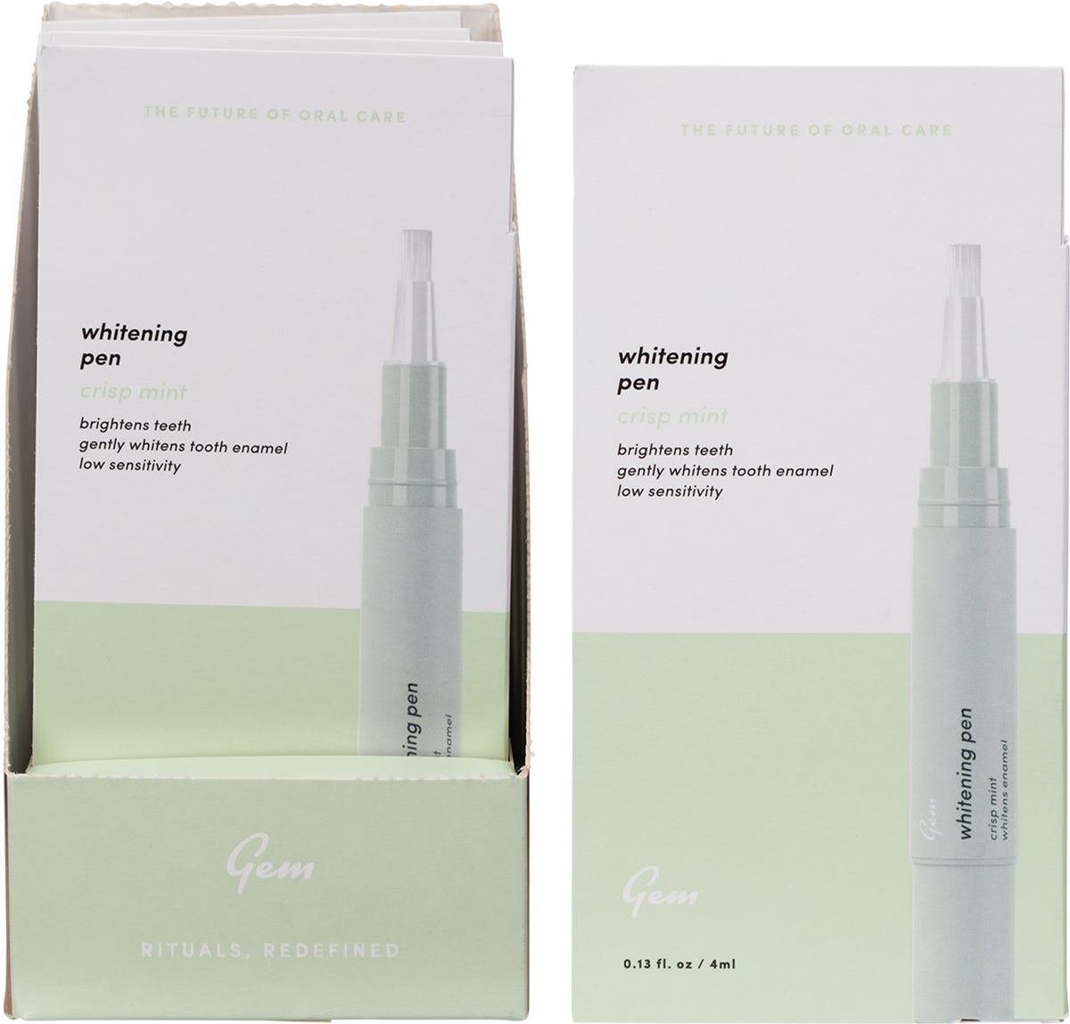 Gem Whitening Pen Crisp Mint 4ml - Dr Earth - Oral Care