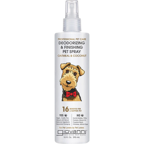 Giovanni Deodorizing & Finishing Spray Professional Pet Care 295ml - Dr Earth - Garden & Pets