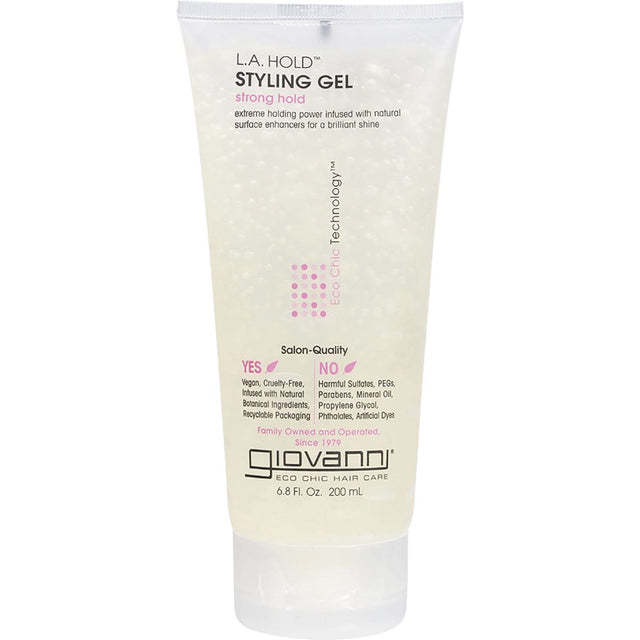 Giovanni Hair Styling Gel L.A. Hold 200ml - Dr Earth - Hair Care