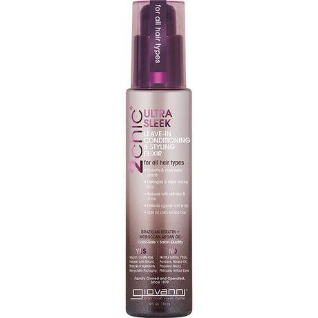 Giovanni Leave in Conditioner 2chic Ultra Sleek All Hair 118ml - Dr Earth - Hair Care
