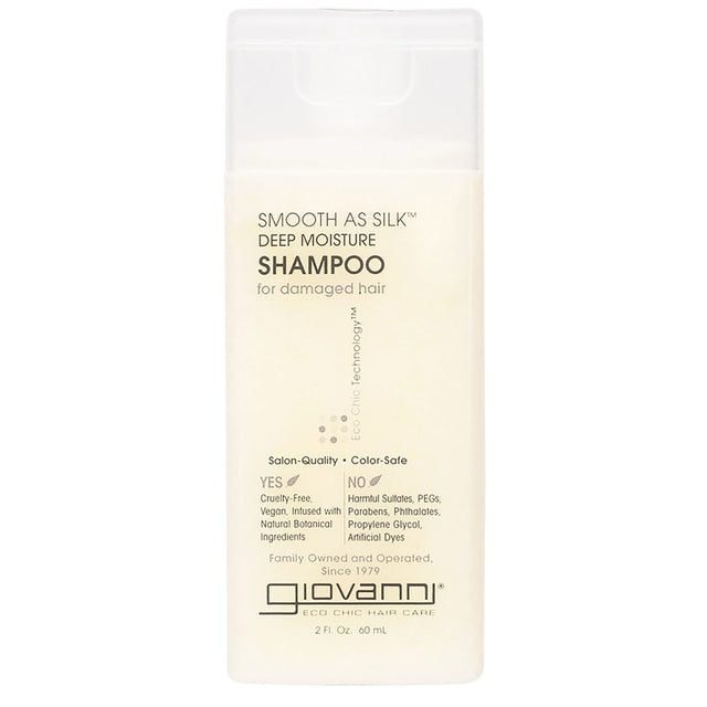 Giovanni Shampoo Mini Smooth As Silk Damaged Hair 60ml - Dr Earth - Hair Care