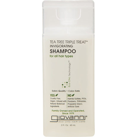 Giovanni Shampoo Mini Tea Tree Triple Treat All Hair 60ml - Dr Earth - Hair Care