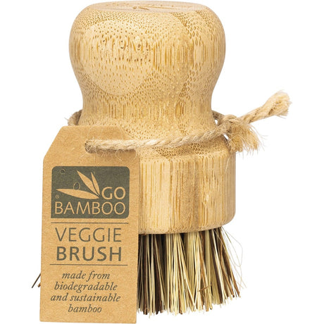 Go Bamboo Veggie Brush 100% Biodegradable - Dr Earth - Cleaning