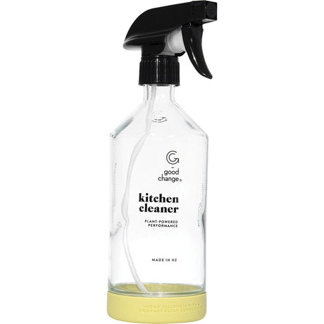 Good Change Store Glass Bottle with Spray Trigger Kitchen Cleaner 500ml - Dr Earth - Cleaning
