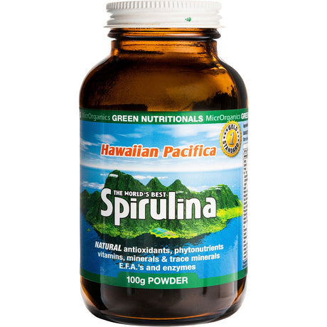 Green Nutritionals Hawaiian Pacifica Spirulina Powder 100g - Dr Earth - Greens