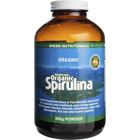 Green Nutritionals Mountain Organic Spirulina Powder 500g - Dr Earth - Greens