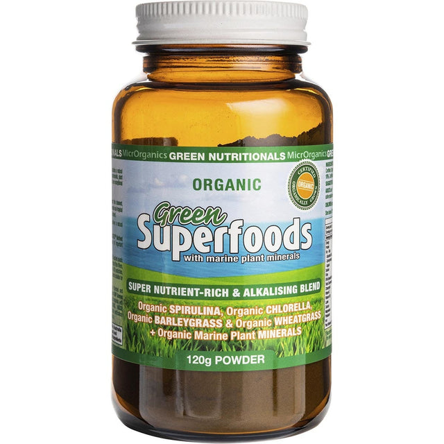 Green Nutritionals Organic Green Superfoods Powder 120g - Dr Earth - Greens