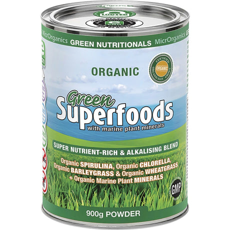 Green Nutritionals Organic Green Superfoods Powder 900g - Dr Earth - Greens