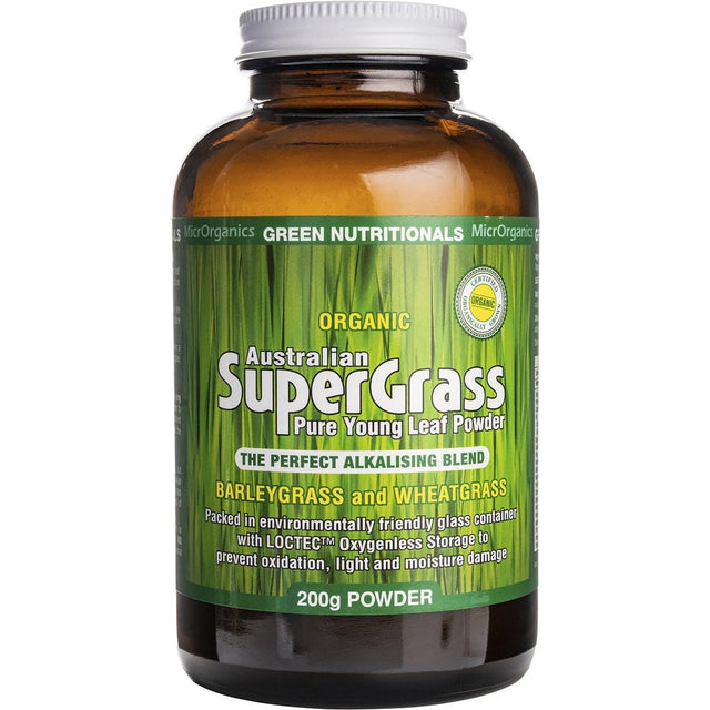 Green Nutritionals Organic Supergrass Powder 200g - Dr Earth - Greens