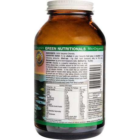 Green Nutritionals Yaeyama Pacifica Chlorella Powder 250g - Dr Earth - Greens
