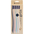 Grin Biodegradable Toothbrush Soft Mint-Ivory-Navy-Pink 4pk - Dr Earth - Oral Care