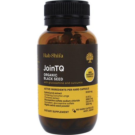 Hab Shifa JoinTQ+ Organic Black Seed Oil Vegecaps 60 Caps - Dr Earth - Joint & Muscle Health