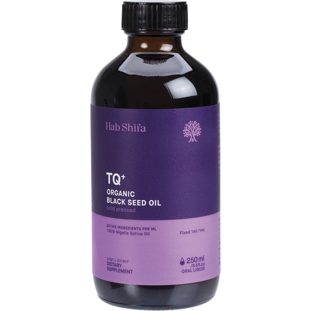 Hab Shifa TQ+ Organic Black Seed Oil 250ml - Dr Earth - Immune Support