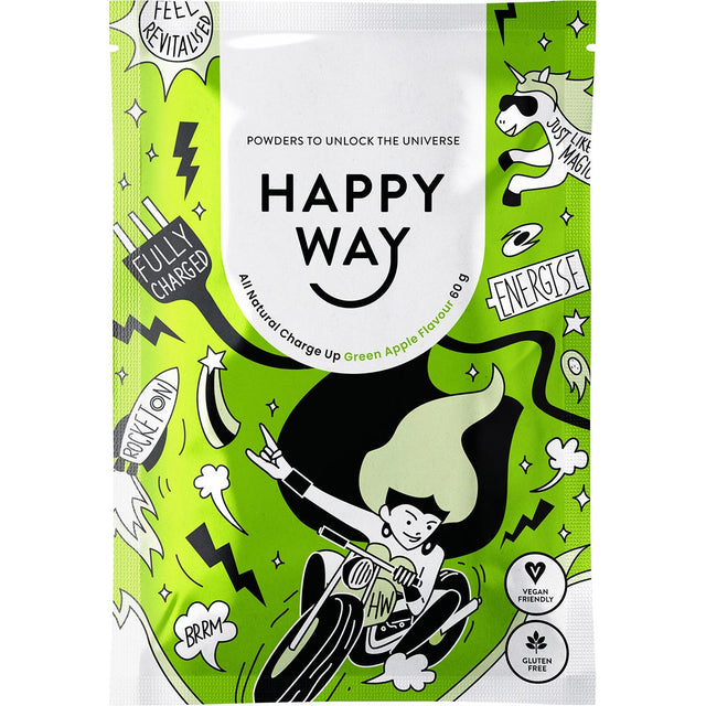 Happy Way Charge Up Green Apple 60g - Dr Earth - Nutrition