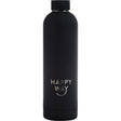 Happy Way Insulated Stainless Steel Bottle Black Matte 750ml - Dr Earth - Water Bottles