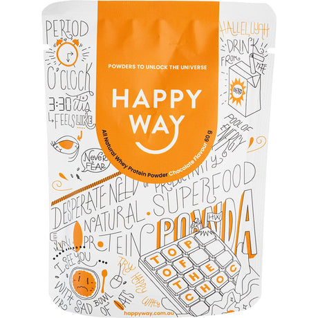 Happy Way Whey Protein Powder Chocolate 60g - Dr Earth - Nutrition