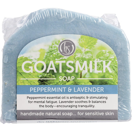 Harmony Soapworks Goat's Milk Soap Peppermint & Lavender 140g - Dr Earth - Bath & Body