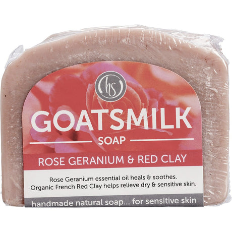 Harmony Soapworks Goat's Milk Soap Rose Geranium 140g - Dr Earth - Bath & Body
