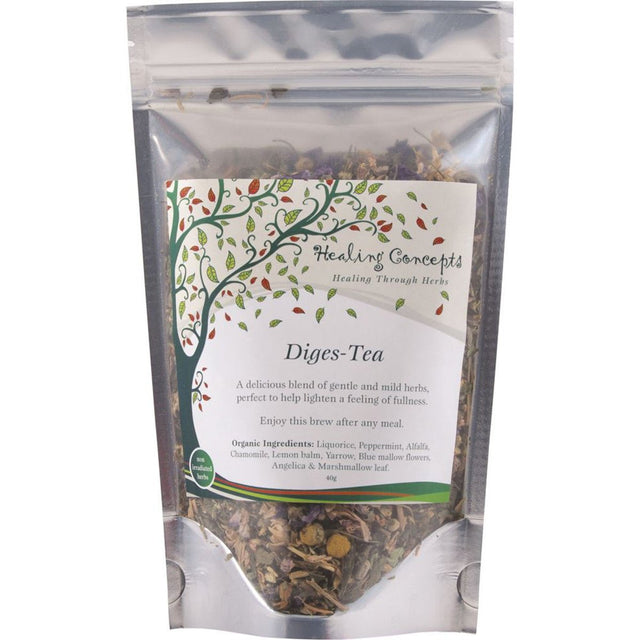 HEALING CONCEPTS Organic Blend Diges-Tea 40g - Dr Earth - Drinks