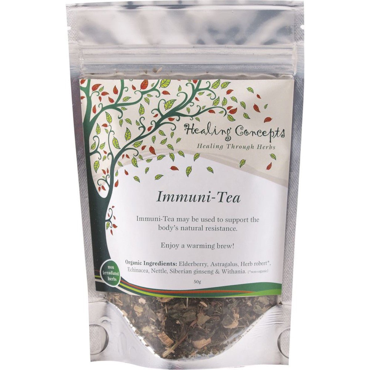 HEALING CONCEPTS Organic Blend Immuni-Tea 50g - Dr Earth - Drinks