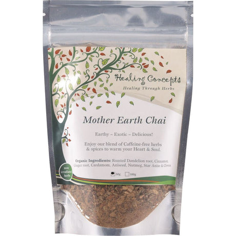 HEALING CONCEPTS Organic Blend Mother Earth Chai 50g - Dr Earth - Drinks