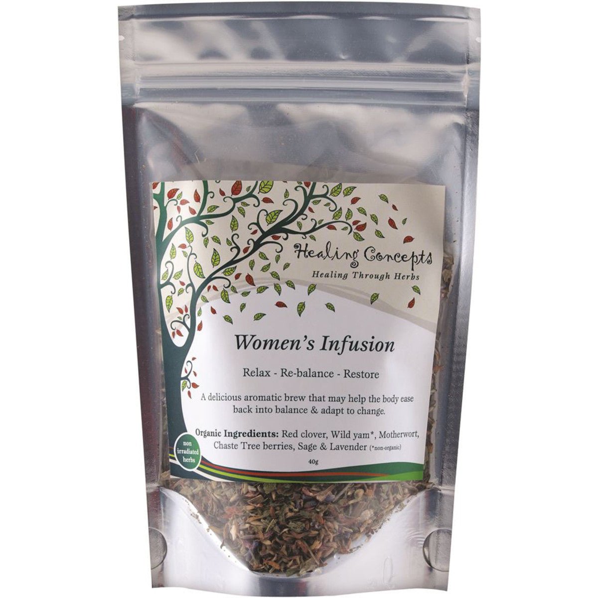 HEALING CONCEPTS Organic Blend Women's Infusion 40g - Dr Earth - Drinks