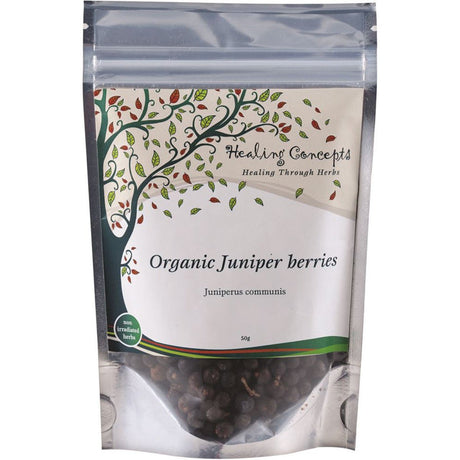 HEALING CONCEPTS Organic Juniper Berries 50g - Dr Earth - Drinks