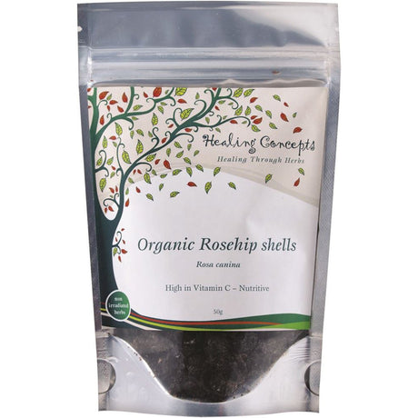 HEALING CONCEPTS Organic Rosehip Shells 50g - Dr Earth - Drinks