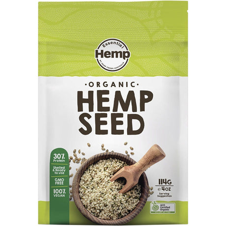 Hemp Foods Australia Organic Hemp Seeds Hulled 114g - Dr Earth - Hemp