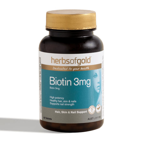 Herbs of Gold Biotin 3mg - Dr Earth - Supplements, Hair, Skin & Nails