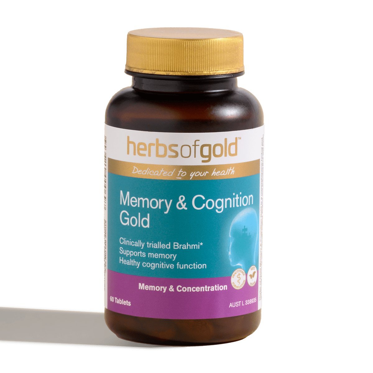 Herbs of Gold Memory & Cognition Gold - Dr Earth - Supplements, Memory & Concentration