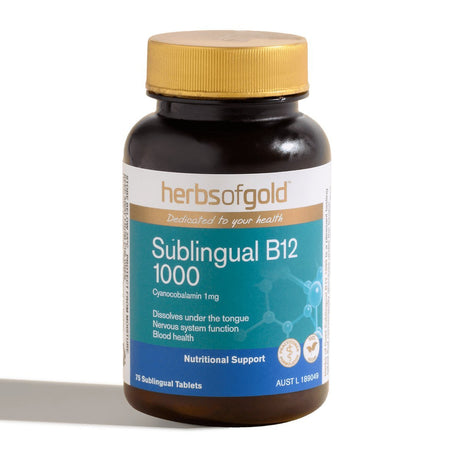 Herbs of Gold Sublingual B12 1000 - Dr Earth - Supplements, Nutritionals
