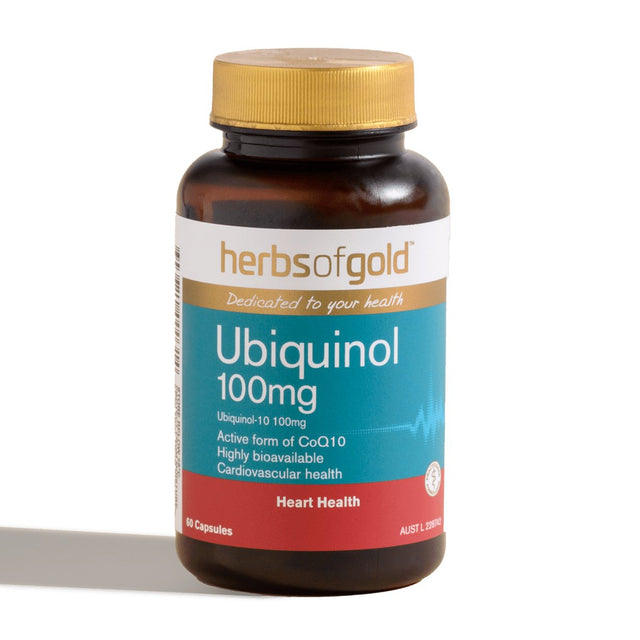 Herbs of Gold Ubiquinol 100mg - Dr Earth - Supplements, Cardiovascular