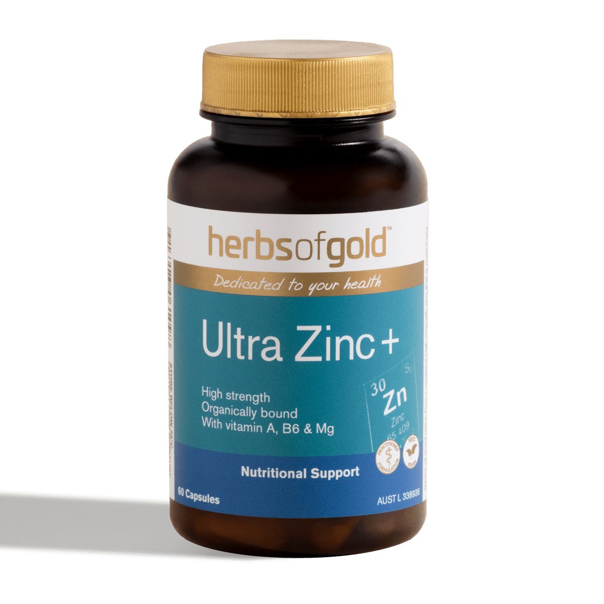 Herbs of Gold Ultra Zinc + - Dr Earth - Supplements, Nutritionals