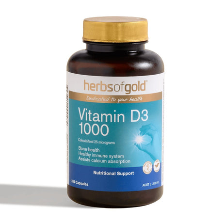 Herbs of Gold Vitamin D3 1000 - Dr Earth - Supplements, Nutritionals