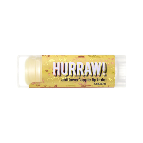 HURRAW! Organic Lip Balm Ahiflower Apple 4.8g - Dr Earth - Body & Beauty, Skincare