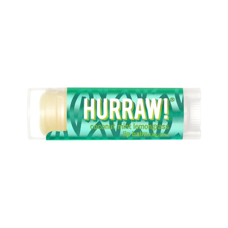 HURRAW! Organic Lip Balm Coconut Mint Lemongrass 4.8g - Dr Earth - Body & Beauty, Skincare