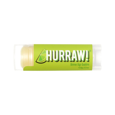 HURRAW! Organic Lip Balm Lime 4.8g - Dr Earth - Body & Beauty, Skincare