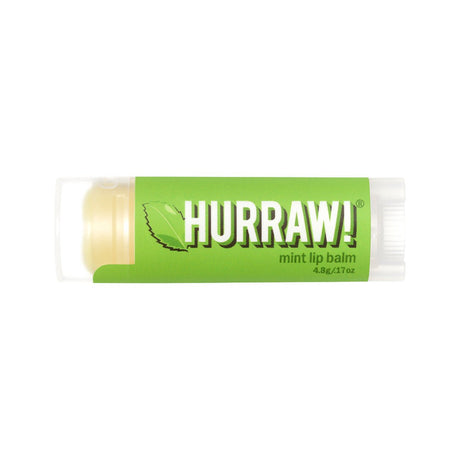 HURRAW! Organic Lip Balm Mint 4.8g - Dr Earth - Body & Beauty, Skincare