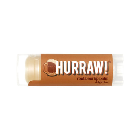 HURRAW! Organic Lip Balm Root Beer 4.8g - Dr Earth - Body & Beauty, Skincare
