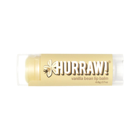 HURRAW! Organic Lip Balm Vanilla Bean 4.8g - Dr Earth - Body & Beauty, Skincare