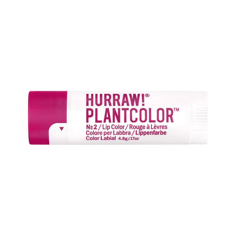 HURRAW! Organic Lip Colour Plant Colour No2 4.8g - Dr Earth - Body & Beauty, Skincare