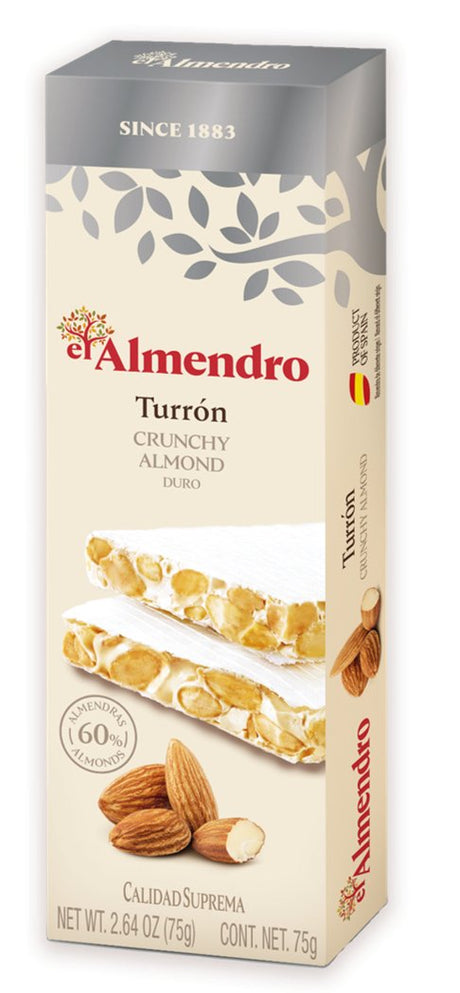 Jenbray Foods El Almendro Crunchy Almond Turron - Dr Earth - confectionary, christmas, gift, seasonal, chocolate