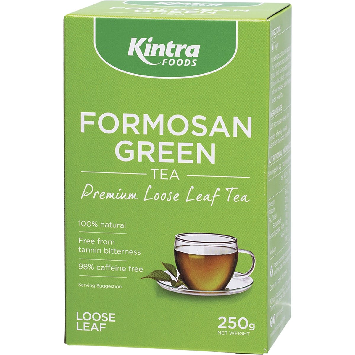 Kintra Foods Formosan Green Tea Loose Leaf 250g - Dr Earth - Drinks