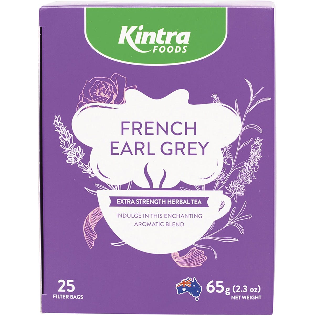 Kintra Foods Herbal Tea Bags French Earl Grey 25pk - Dr Earth - Drinks