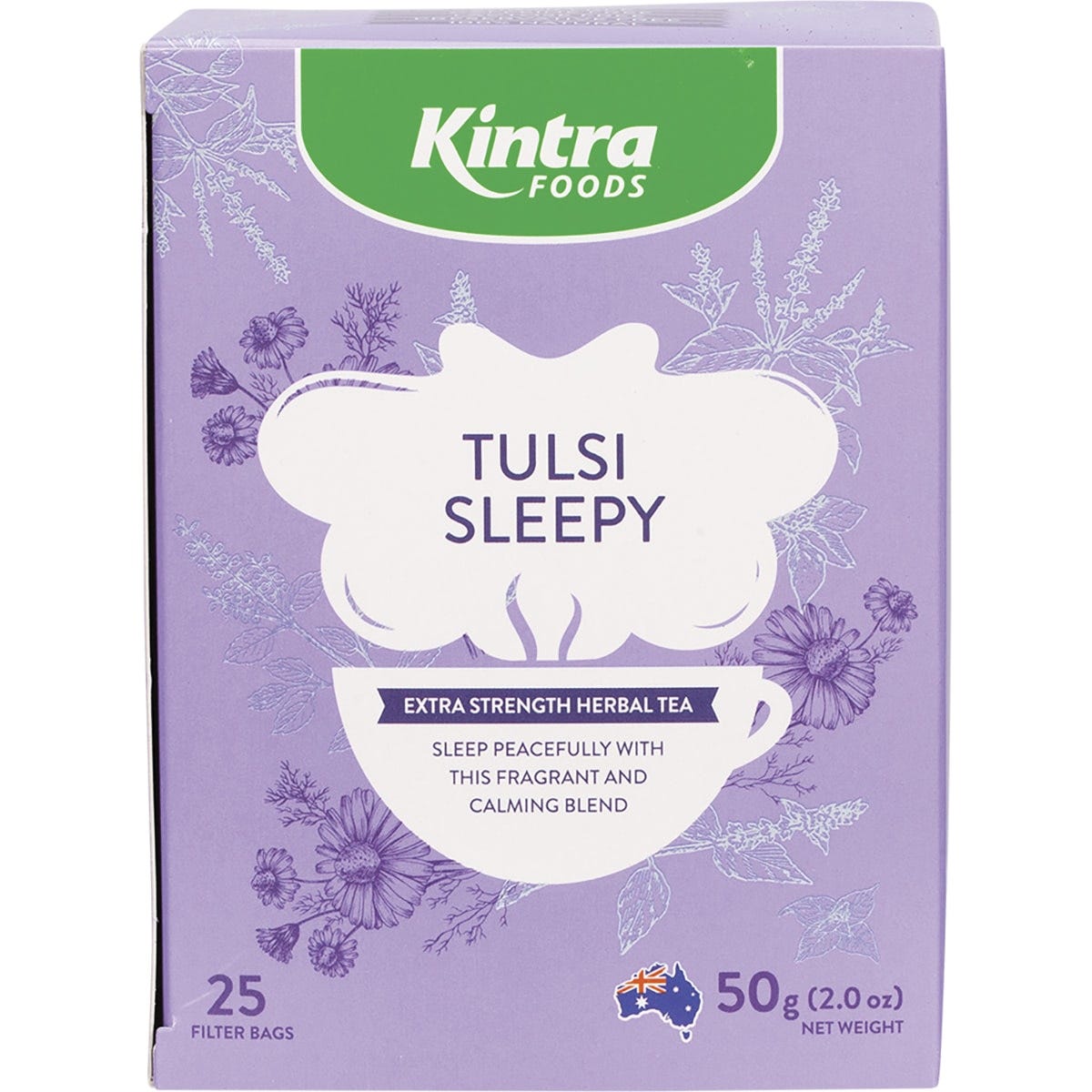 Kintra Foods Herbal Tea Bags Tulsi Sleepy 25pk - Dr Earth - Drinks, Sleep & Relax