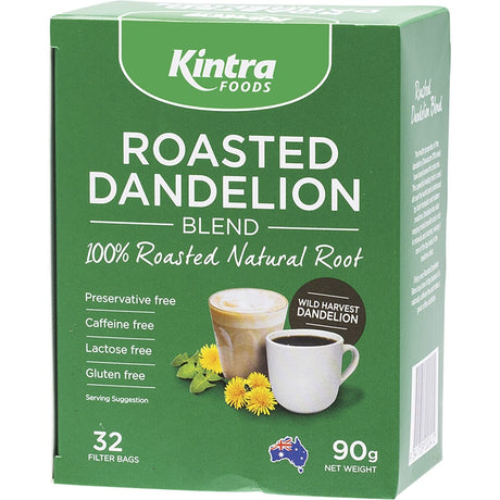 Kintra Foods Roasted Dandelion Blend Tea Bags 32pk - Dr Earth - Drinks