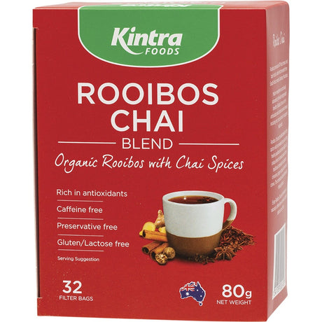 Kintra Foods Rooibos Chai Tea Bags 32pk - Dr Earth - Drinks