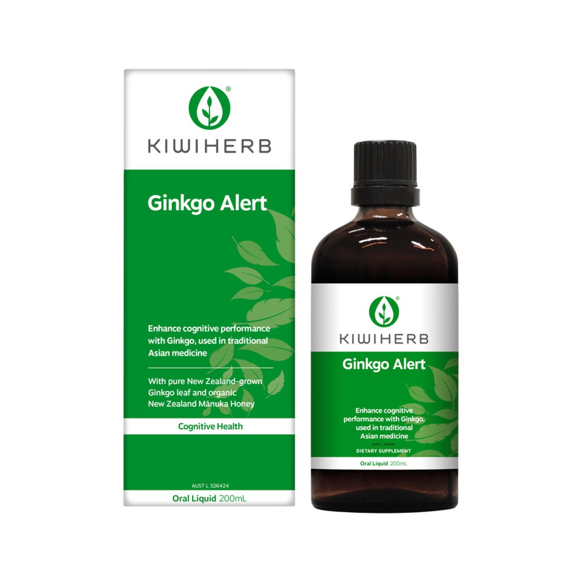 KIWIHERB Ginkgo Alert 200ml - Dr Earth - Supplements