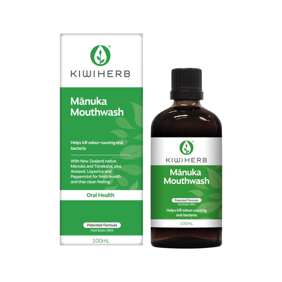 KIWIHERB Manuka Mouthwash 100ml - Dr Earth - Supplements